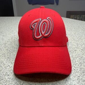New Era 39THIRTY Washington Nationals Classic Red Flex Hat L/XL